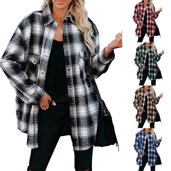 Plaid Collar Shirt