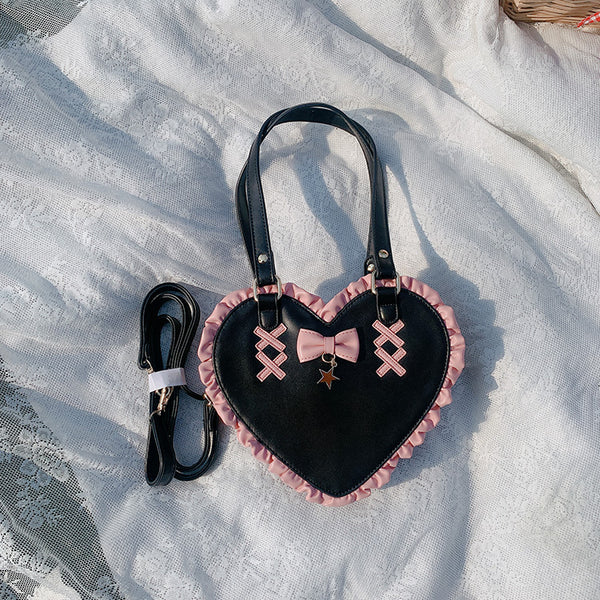 Cross Heart Shape Bag