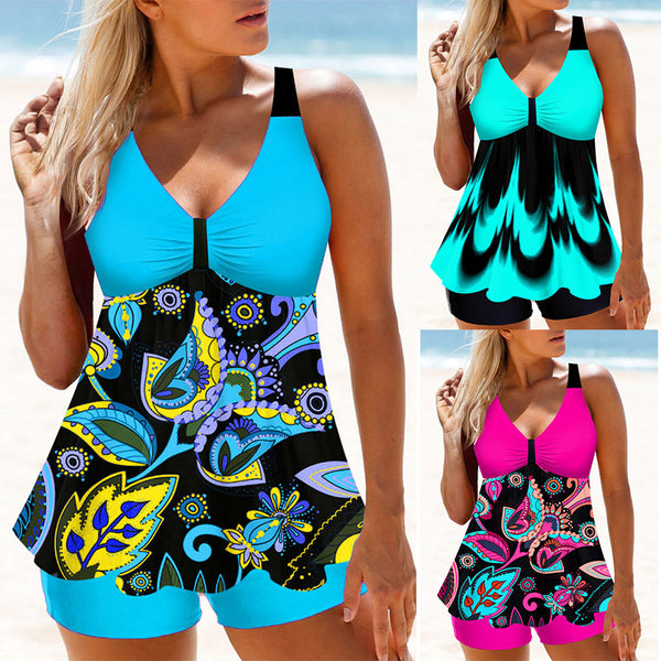 Plus Size Printed Swimwear