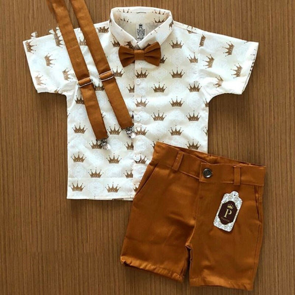 Boy's Summer T-shirt Shorts Sets