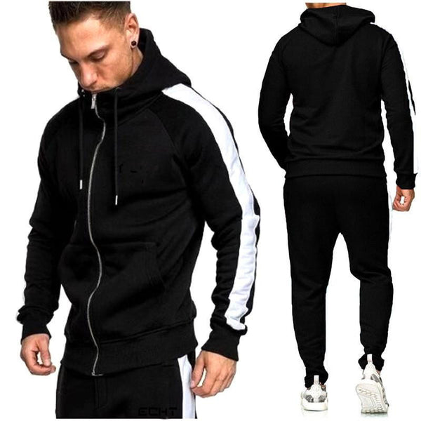 Men's Casual Jogging Cardigan Sweater Sports Set