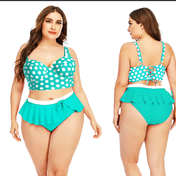 Polka Dot Curve Swimsuit