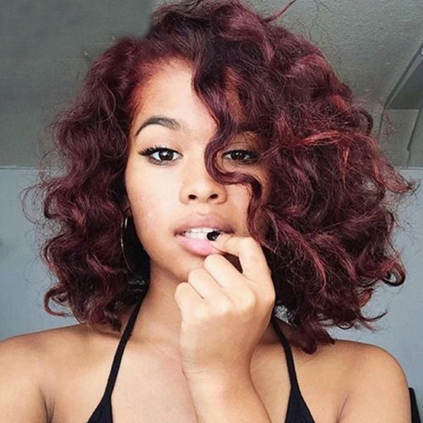 Burgundy Curly