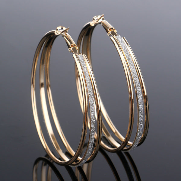 Multilayer Hoop Earrings