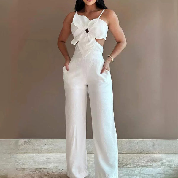 White One-Piece Trousers