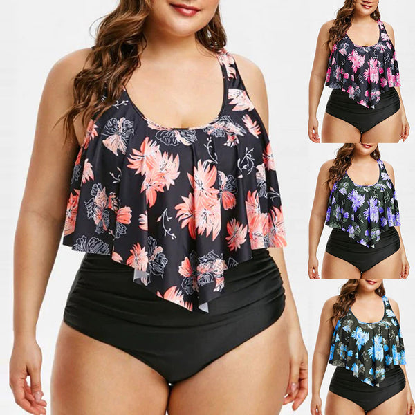 High Waist Ruffle Swimwear