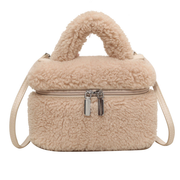 Plush Portable Lamb Wool Niche Bags