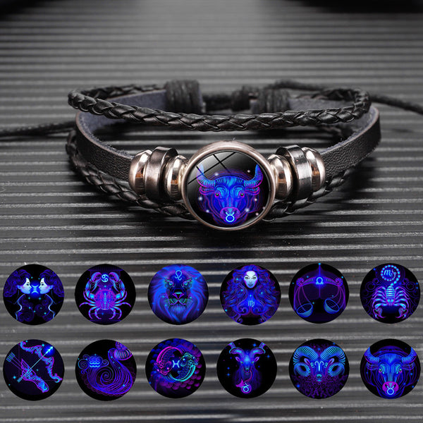 Unisex Constellation Bracelet Braided Design Bracelet